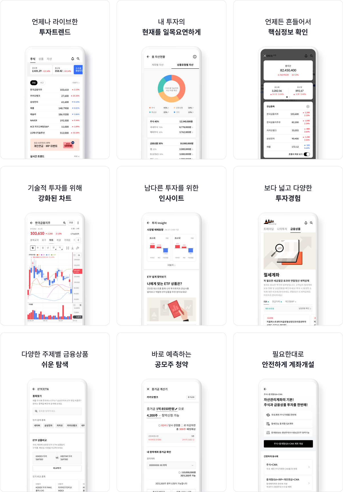 한국투자 앱 주요 서비스/특징 안내
